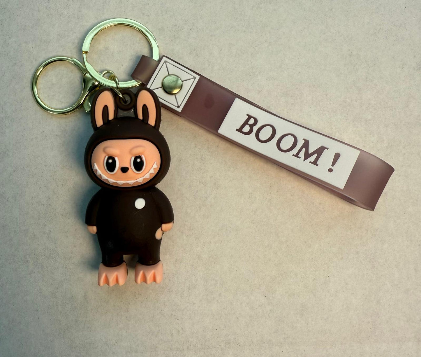 Labubu Character Keychain with Wrist Strap – Trendy & Fun