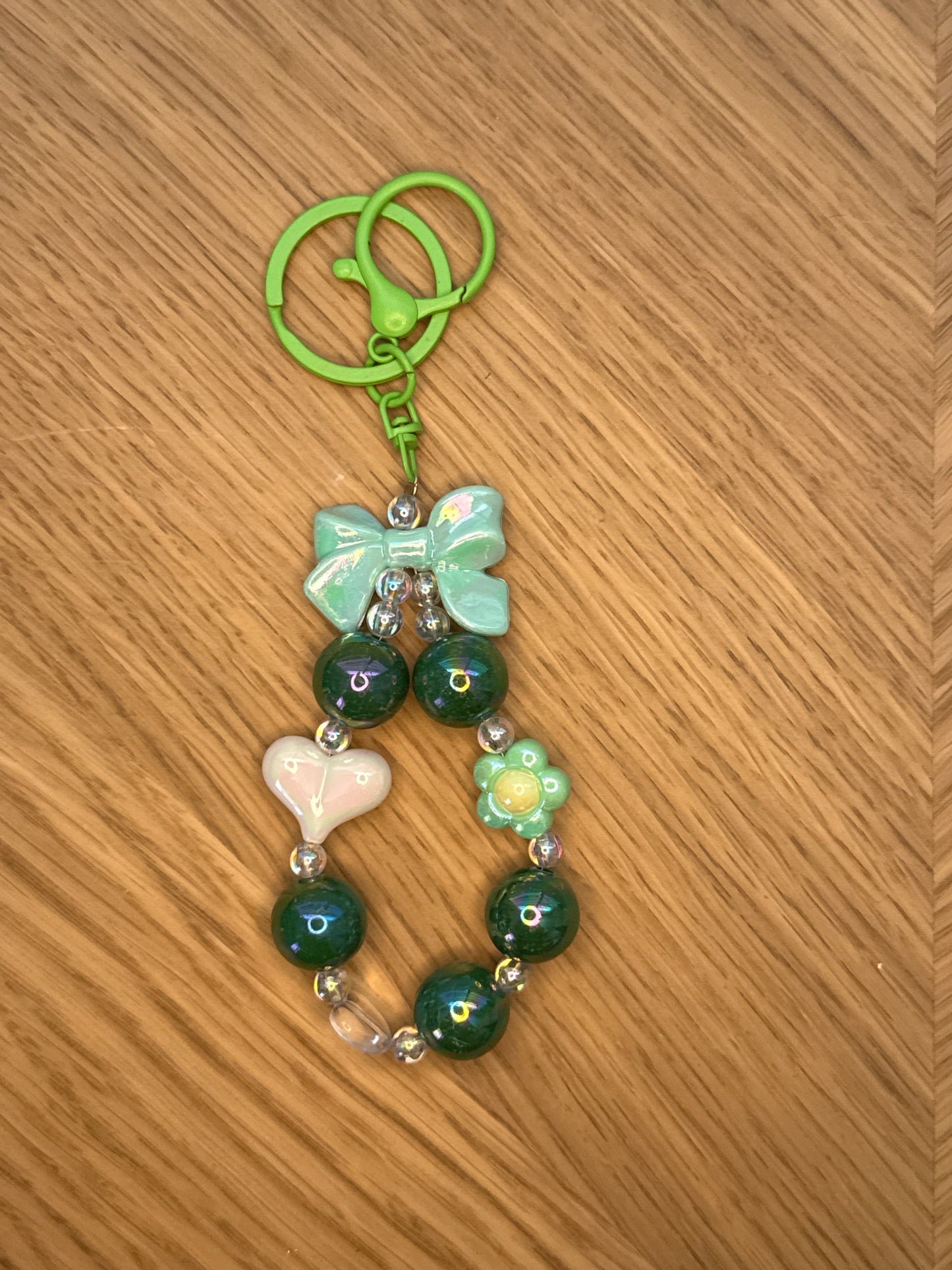 Bow & Heart Keychain