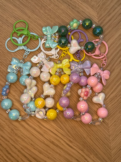 Bow & Heart Keychain