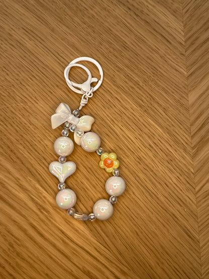 Bow & Heart Keychain