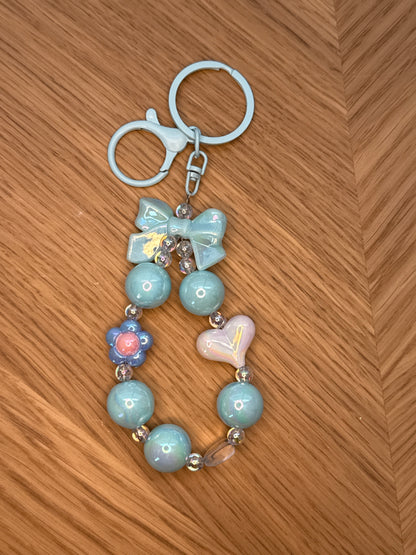 Bow & Heart Keychain