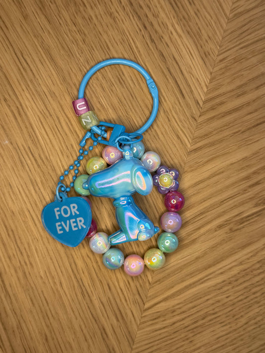 Beaded Dog Keychain