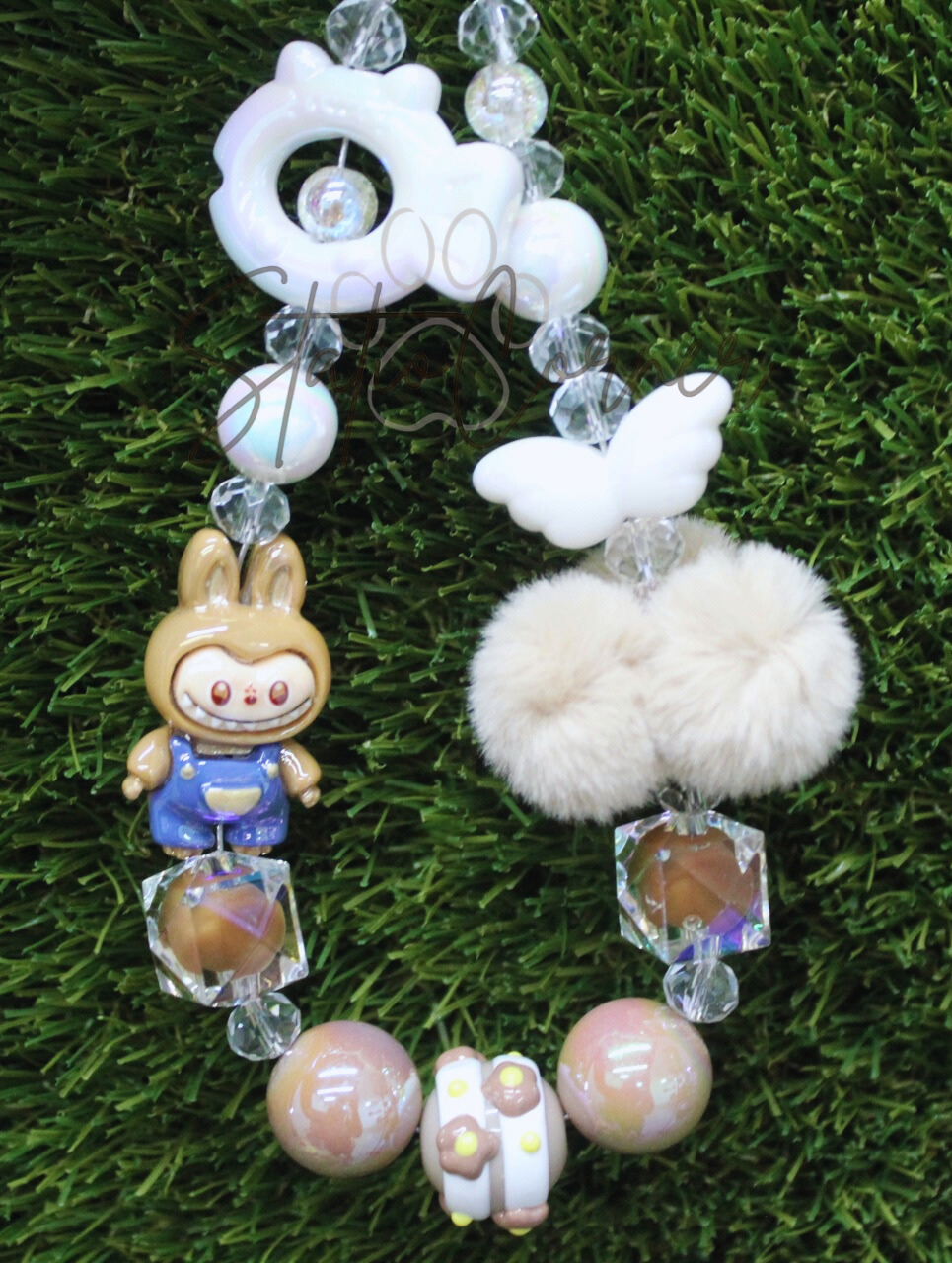 Labubu Bunny Beaded Keychain – Cute & Fun Design