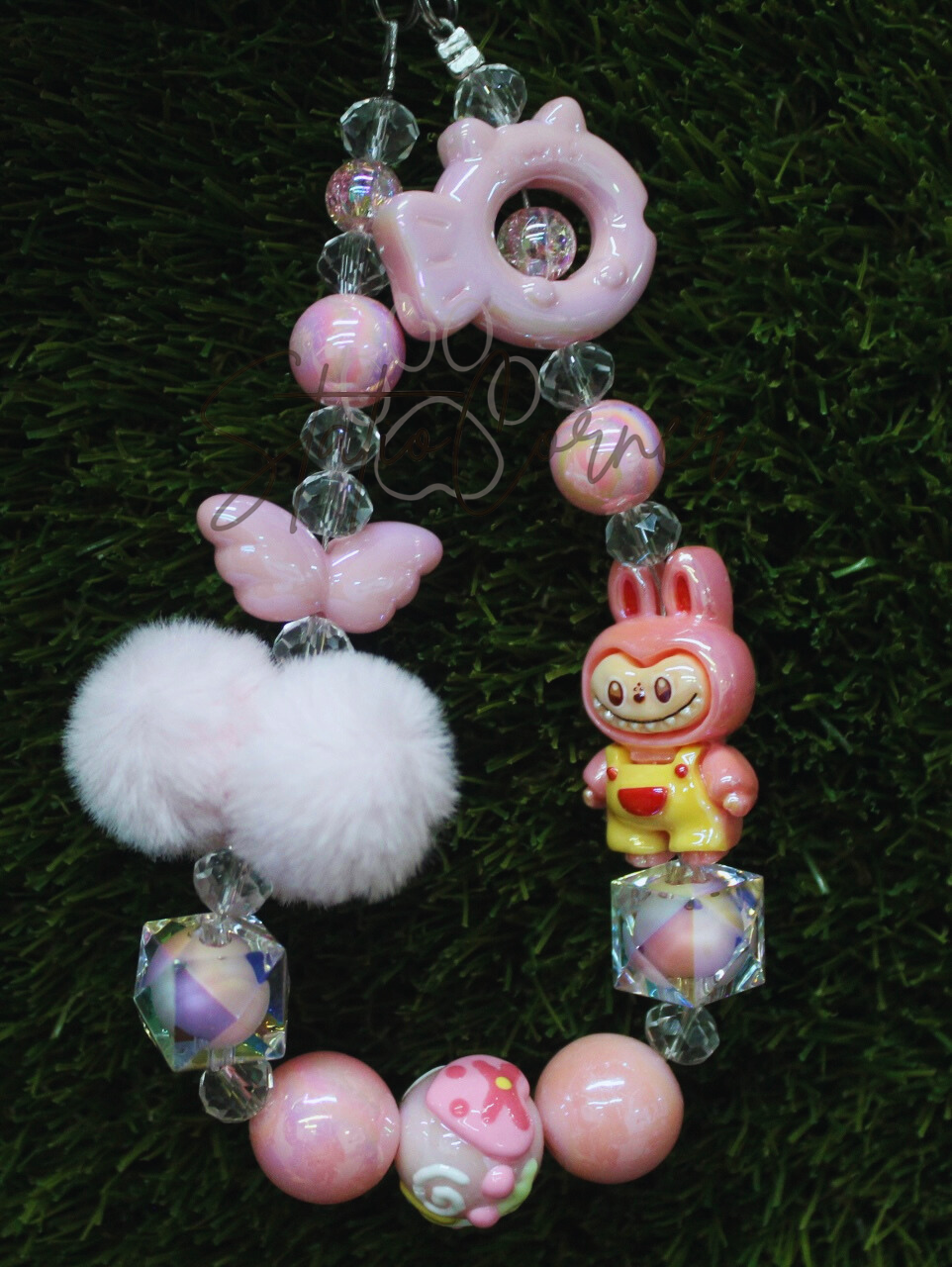 Labubu Bunny Beaded Keychain – Cute & Fun Design