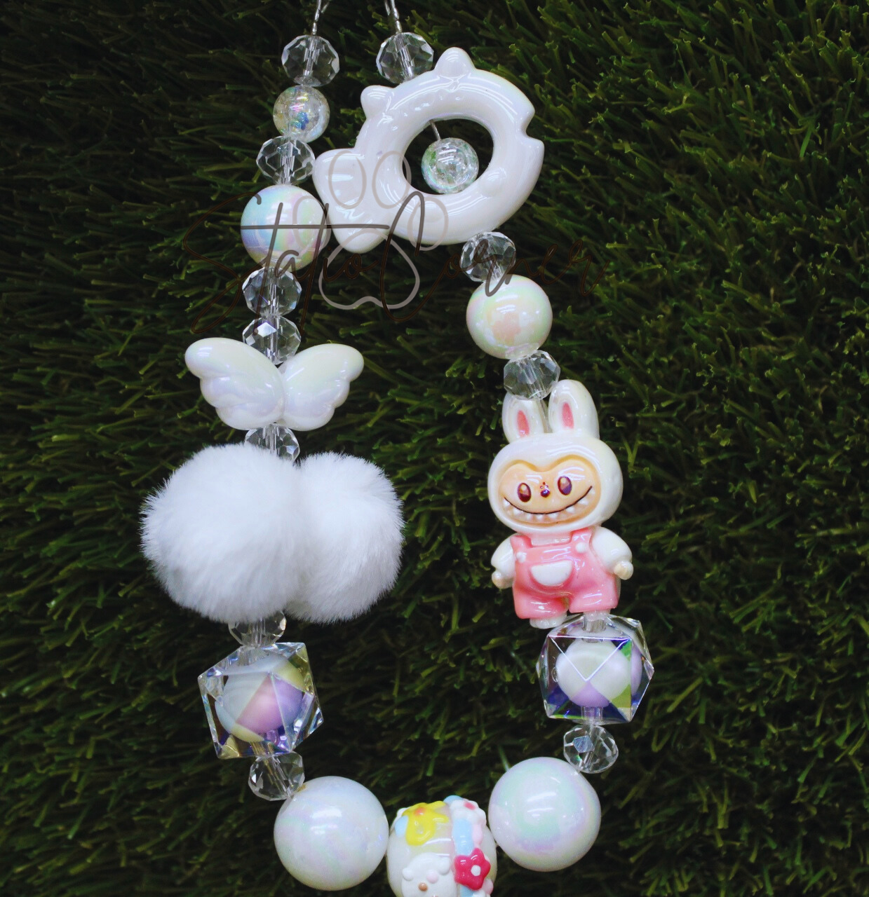 Labubu Bunny Beaded Keychain – Cute & Fun Design