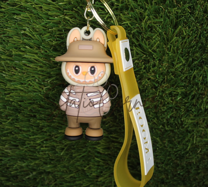 Labubu Character Keychain with Wrist Strap – Trendy & Fun