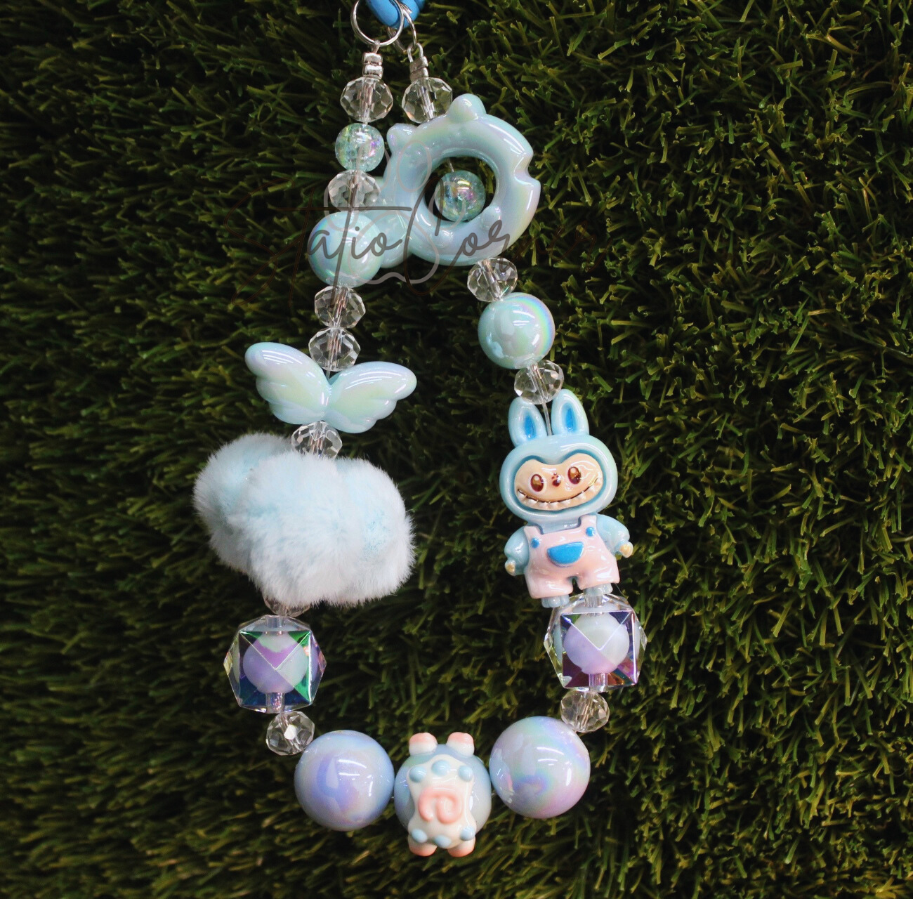 Labubu Bunny Beaded Keychain – Cute & Fun Design