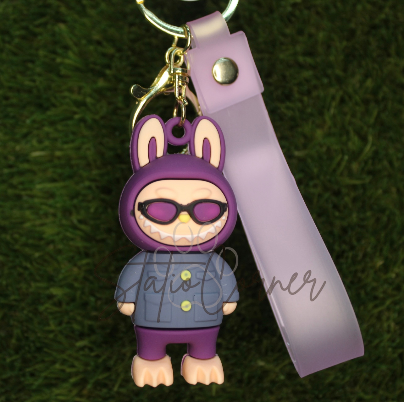 Labubu Character Keychain with Wrist Strap – Trendy & Fun